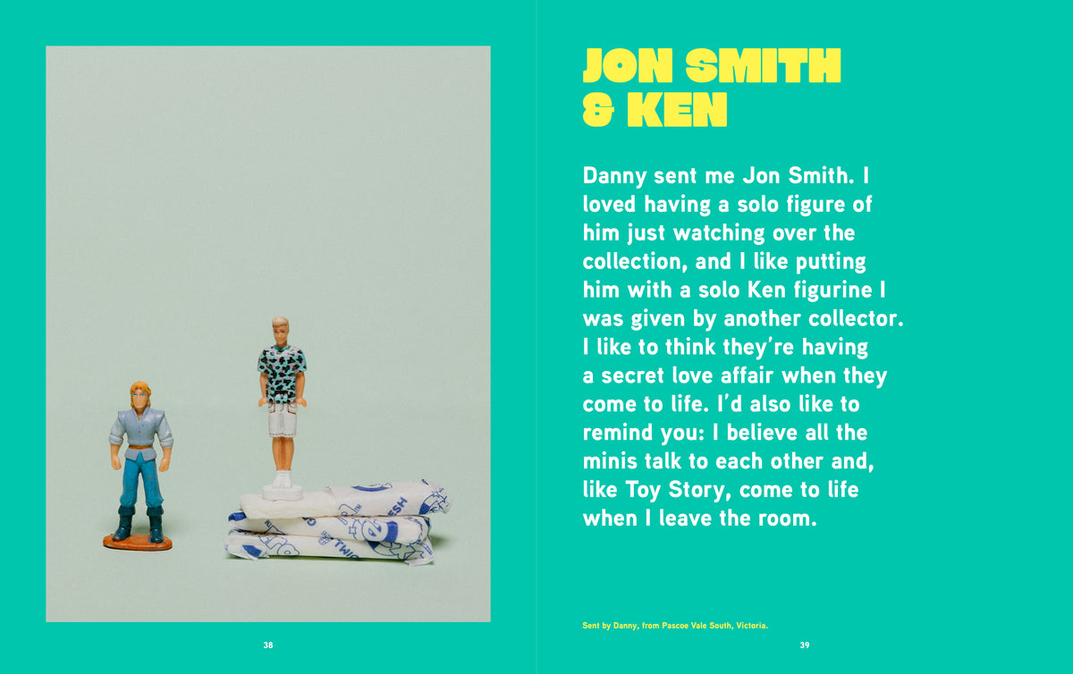 Mini Museum Memoir pages 38–39: Jon Smith and Ken miniature figures and their story