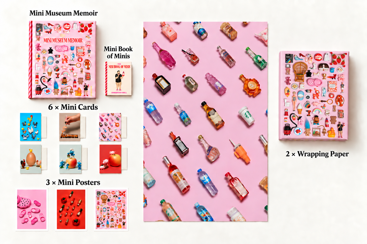 Big Mini Pack: Mini Museum Memoir, Mini Book of Minis, six mini cards, three mini posters and two wrapping papers