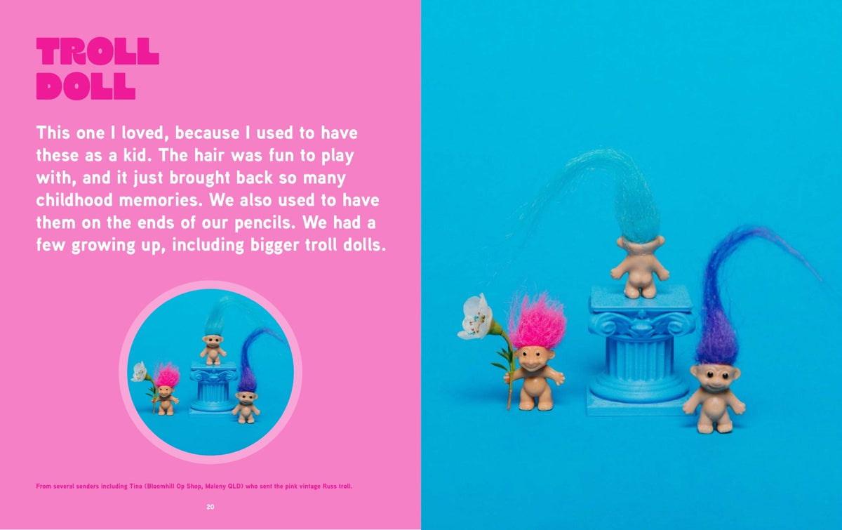 Inside the Mini Museum Memoir: Troll Doll spread